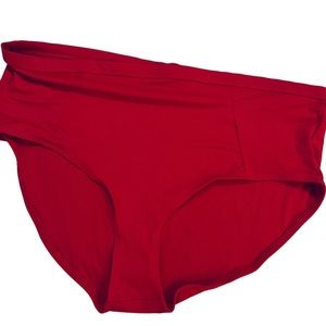 Peyton&parker bikini red bottoms size 1X new